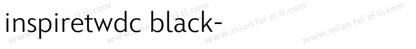 inspiretwdc black字体转换